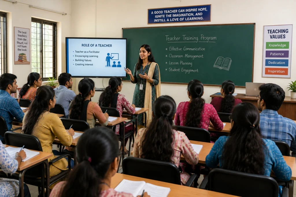 B.Ed teacher training classroom
