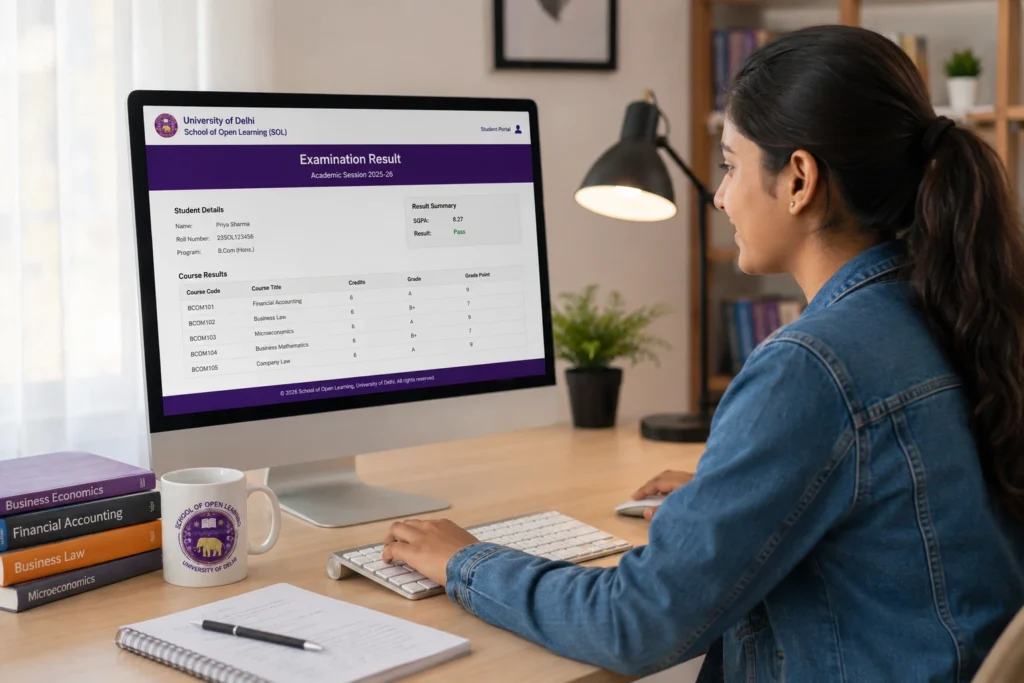 How to Check DU SOL Result 2026 Online