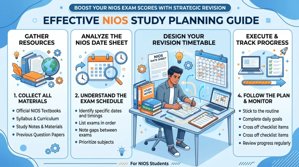 NIOS Date Sheet 2026 study planning and exam preparation guide