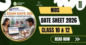 Nios date sheet 2026